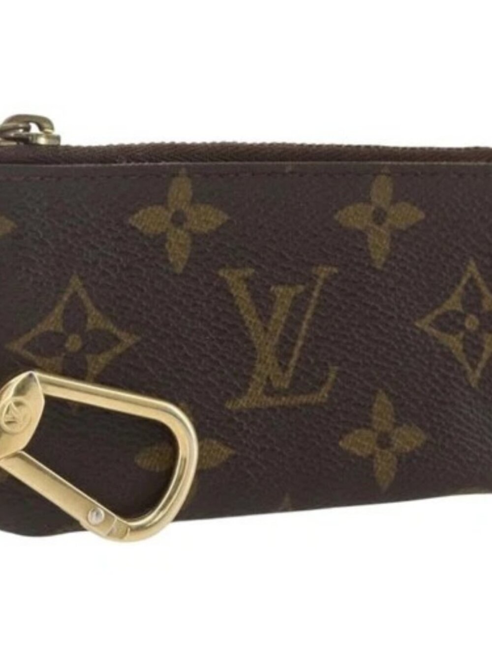 LOUIS VUITTON Monogram Pochette Cles Coin Purse M60033 LV Auth ki6403